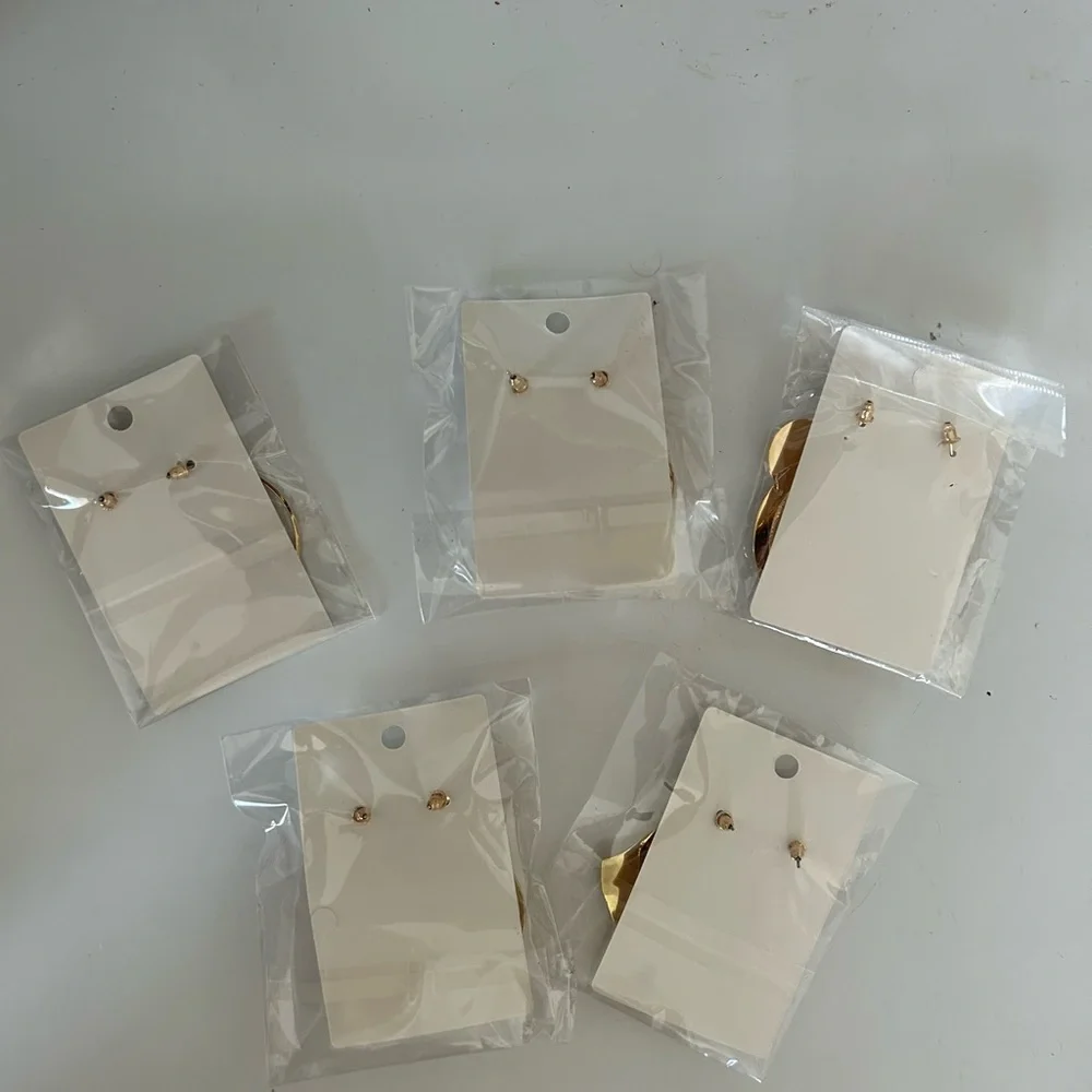 Gold Statement Earrings - Picture 2 of 2